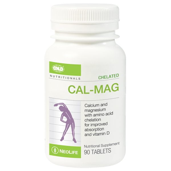 Chelated Cal-Mag with 500 IU Vitamin D3 - 90 Tablets (Single)