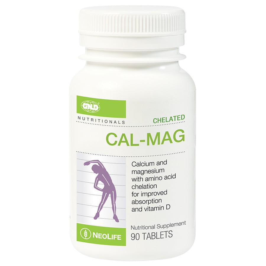 Chelated Cal-Mag with 500 IU Vitamin D3 – 90 Tablets (Single)